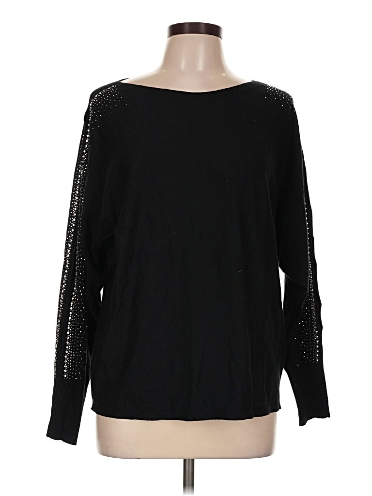 Pre-owned Vila Milano Pullover Sweater In Black