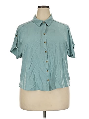 Studio B by BOBEAU Short Sleeve Blouse (view 1)
