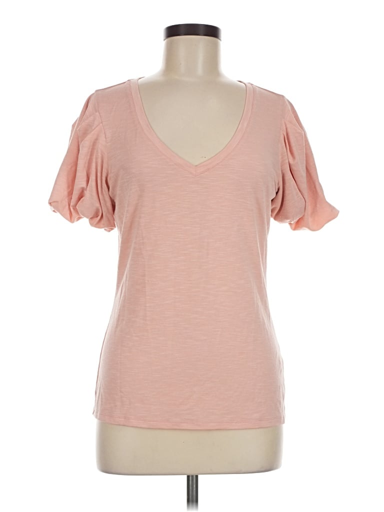 Pre-owned Venus Short Sleeve Top Pink Sweetheart Neckline Tops
