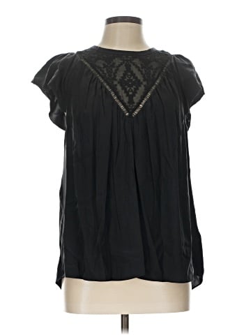 Rebecca Taylor Short Sleeve Silk Top (view 1)