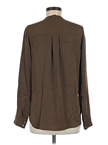 Vince. Long Sleeve Silk Top (view 2)