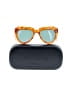 Komono Animal Print Camo Leopard Print Marled Snake Print Tan Orange Sunglasses One size - photo 2