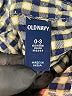 Old Navy 100% Cotton Checkered-gingham Blue Short Sleeve Button-Down Shirt Size 0-3 mo - photo 3