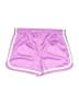 Justice 100% Polyester Metallic Purple Athletic Shorts Size 14 - photo 2