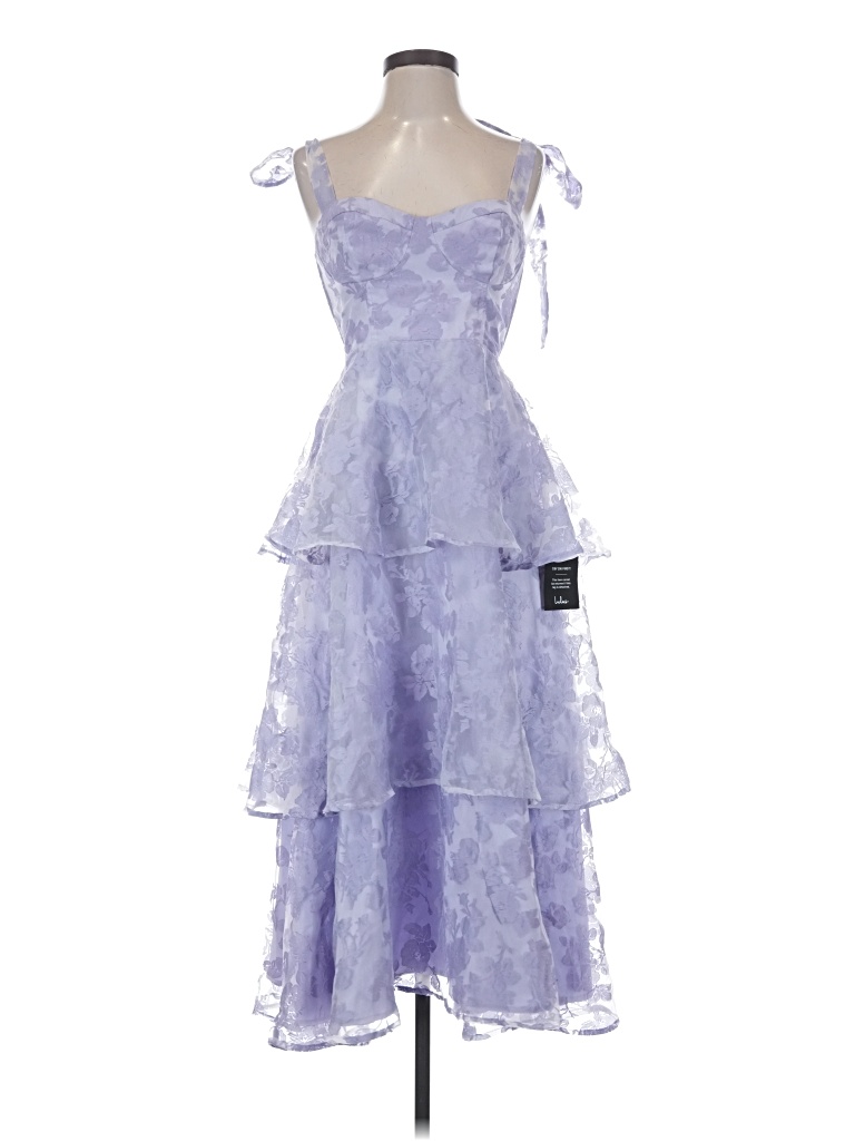 Pre-owned Lulus Cocktail Dress In Purple