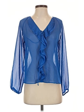 White House Black Market 3/4 Sleeve Blouse (view 1)
