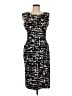 Nine West Graphic Black Cocktail Dress Size 8 - photo 1