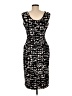 Nine West Graphic Black Cocktail Dress Size 8 - photo 2
