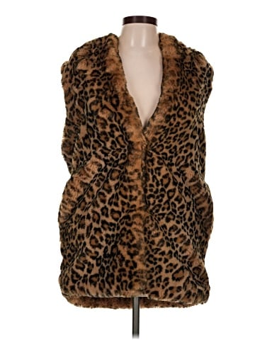 Carmen Carmen Marc Valvo Faux Fur Vest (view 1)