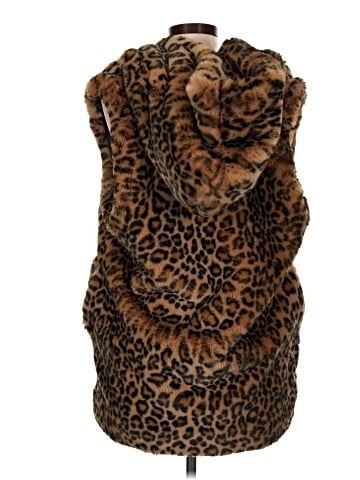 Carmen Carmen Marc Valvo Faux Fur Vest (view 2)