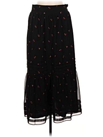 Madewell (Re)sourced Georgette Pintuck Maxi Skirt in Amie Floral (view 1)