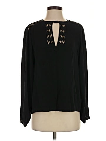 Diane von Furstenberg Long Sleeve Silk Top (view 1)