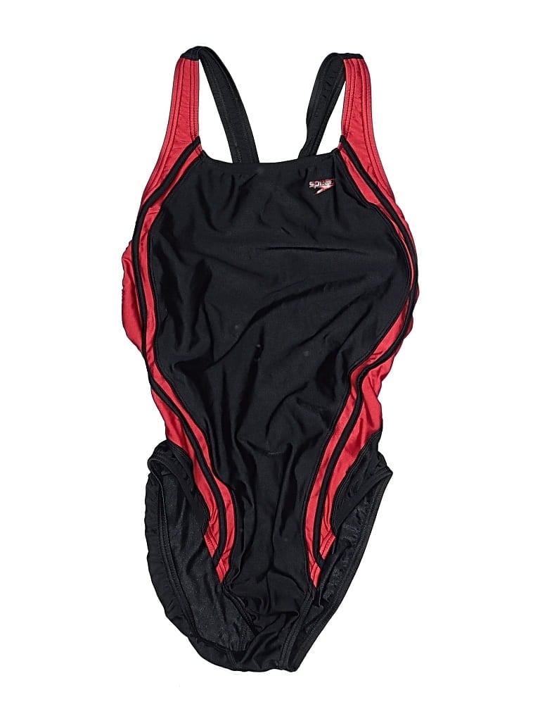 Pre-owned Speedo One Piece Swimsuit In Black