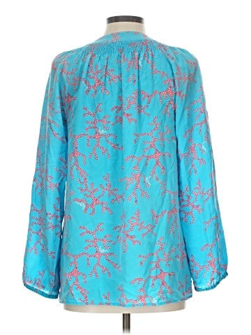 Lilly Pulitzer Long Sleeve Silk Top (view 2)