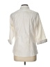 Lands' End Ivory 3/4 Sleeve Button-Down Shirt Size 10 - photo 2