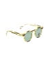Komono Animal Print Snake Print Stripes Yellow Green Sunglasses One size - photo 1