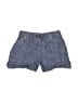Tea Chevron-herringbone Blue Denim Shorts Size 5 - photo 1