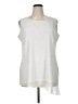 Dennis by Dennis Basso Ivory Sleeveless Blouse Size XL - photo 1