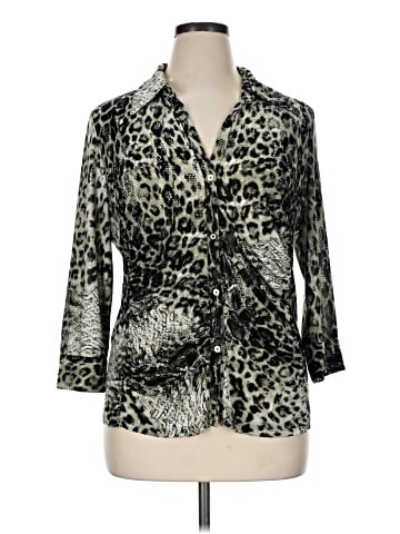 Essentials by Milano 3/4 Sleeve Blouse (view 1)