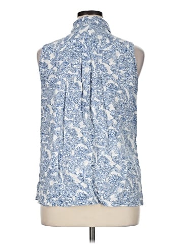 Dana Buchman Sleeveless Button-Down Shirt (view 2)