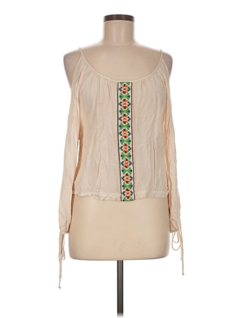 Pre-owned Mono B Sleeveless Blouse In Ivory