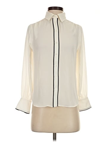 White House Black Market Long Sleeve Blouse (view 1)