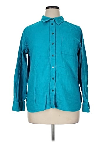 J.Crew Factory Store Long Sleeve Button-Down Shirt (view 1)