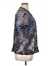 Dana Buchman 100% Polyester Animal Print Blue Short Sleeve Blouse Size XL - photo 4