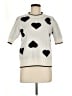 Philosophy Republic Clothing Hearts Ivory Pullover Sweater Size M - photo 1