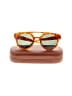 Komono Animal Print Camo Leopard Print Marled Snake Print Tan Orange Sunglasses One size - photo 2