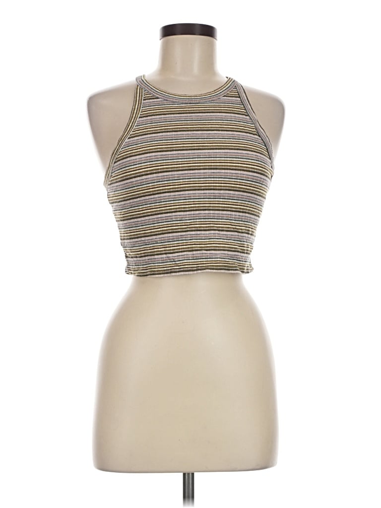 Pre-owned Express One Eleven Tank Top Brown Halter Neckline Tops