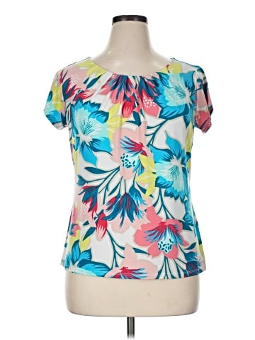 Worthington Short Sleeve Blouse (view 1)