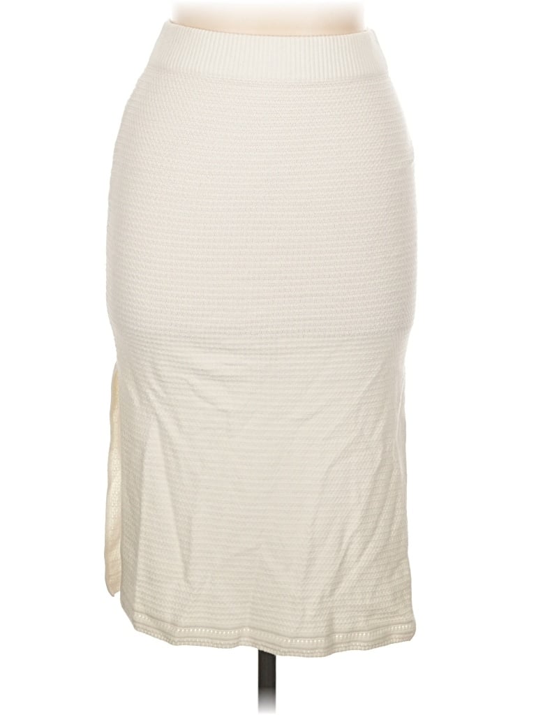 Pre-owned Happily Grey Casual Skirt In Ivory