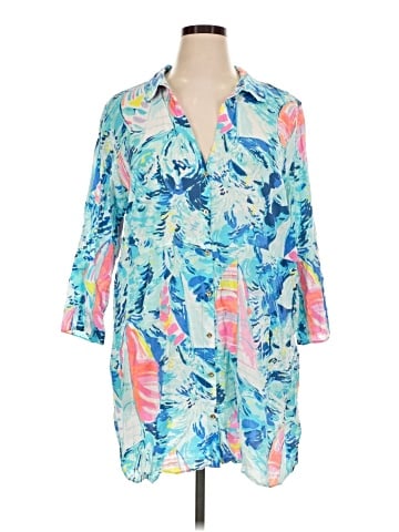 Lilly Pulitzer 3/4 Sleeve Button-Down Shirt (view 1)
