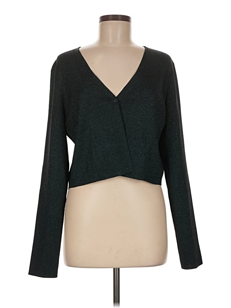 Pre-owned Cos Cardigan Sweater In Black