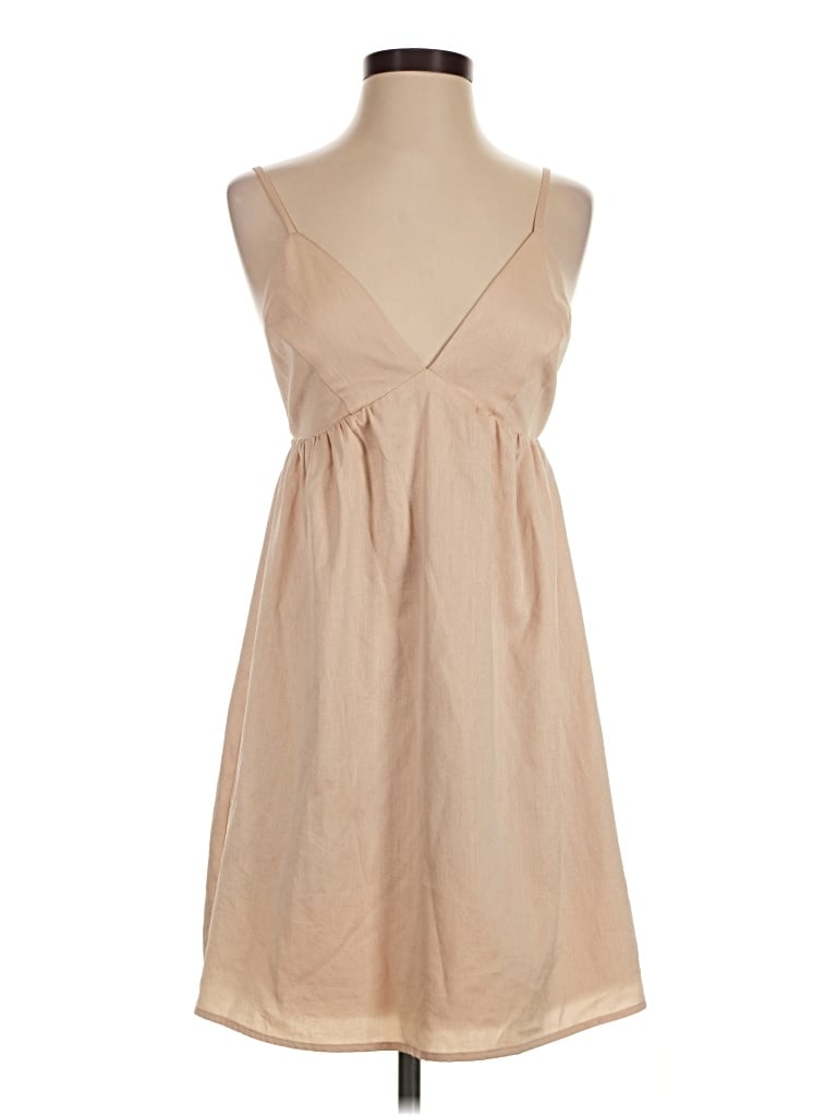 Pre-owned Harlyn Casual Dress In Tan