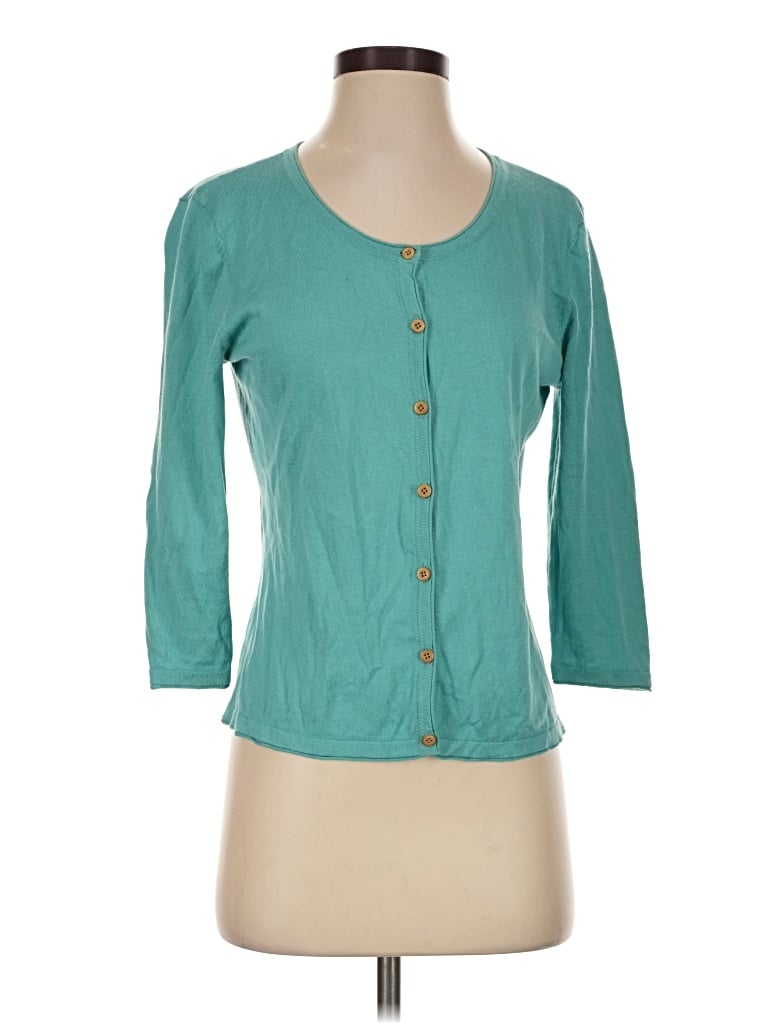 Pre-owned Jjill Cardigan Sweater In Teal