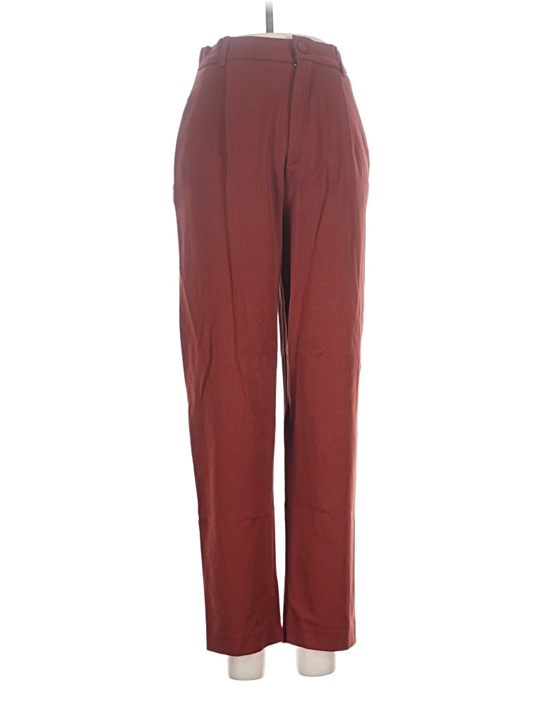 Pre-owned Zara Trf Casual Pants In Burgundy
