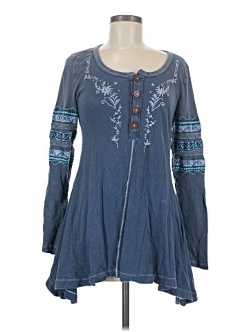Free People Long Sleeve Henley (view 1)