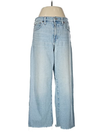 Madewell The Perfect Vintage Wide-Leg Crop Jean in Altoona Wash: Raw-Hem Edition (view 1)
