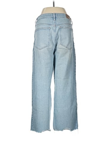 Madewell The Perfect Vintage Wide-Leg Crop Jean in Altoona Wash: Raw-Hem Edition (view 2)