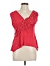 Boston Proper Red Sleeveless Blouse Size L - photo 1