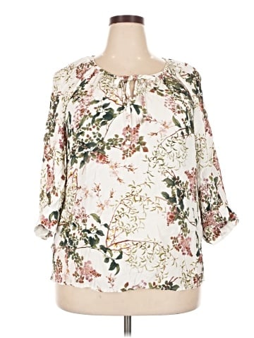 Karen Kane 3/4 Sleeve Blouse (view 1)