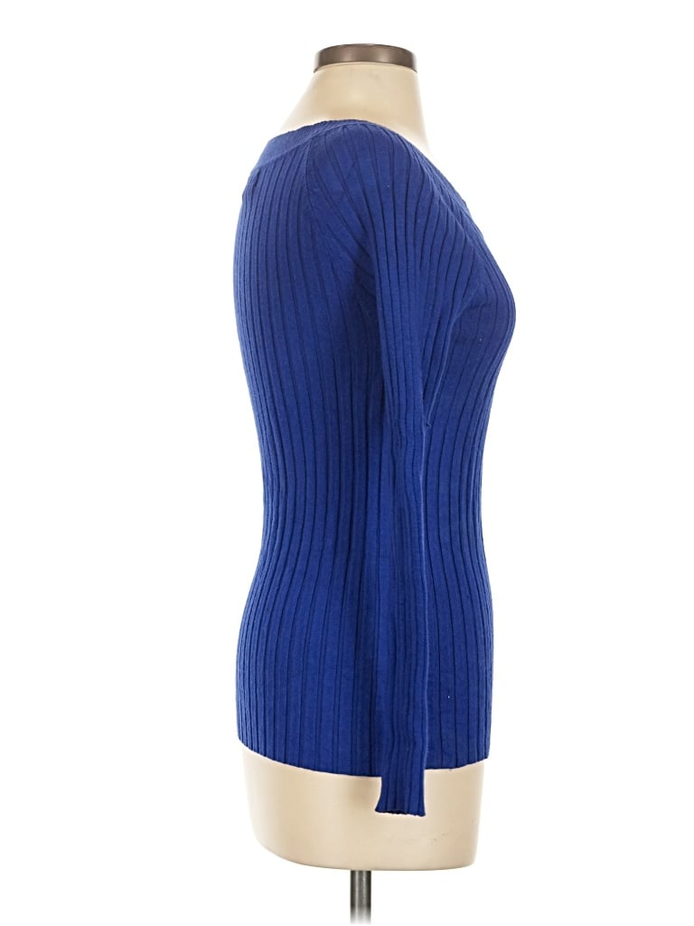 Pre-owned George 3/4 Sleeve Top Blue Boatneck Tops