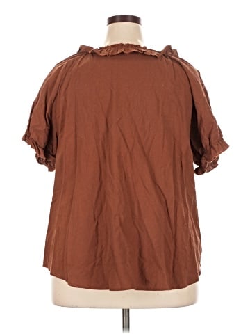 Shein Curve Short Sleeve Blouse (view 2)