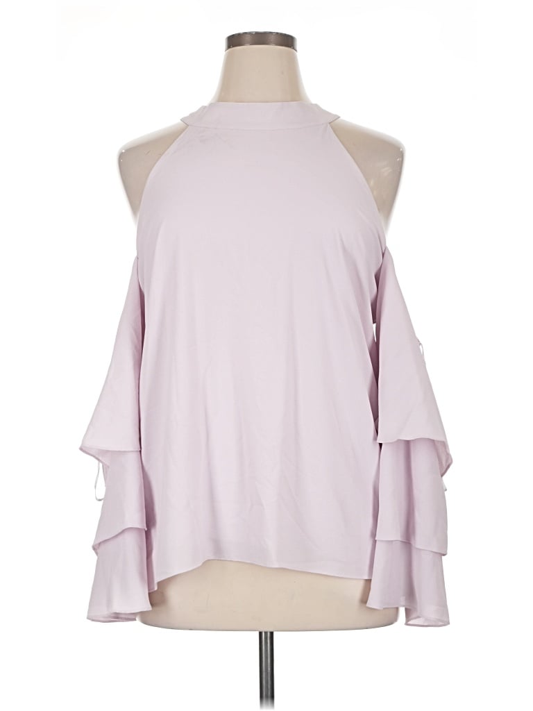 Pre-owned 1.state Long Sleeve Blouse In Pink