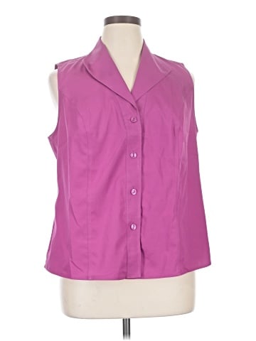 Jones New York Sleeveless Button-Down Shirt (view 1)