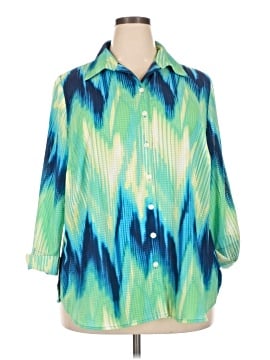 Alia 3/4 Sleeve Button-Down Shirt (view 1)