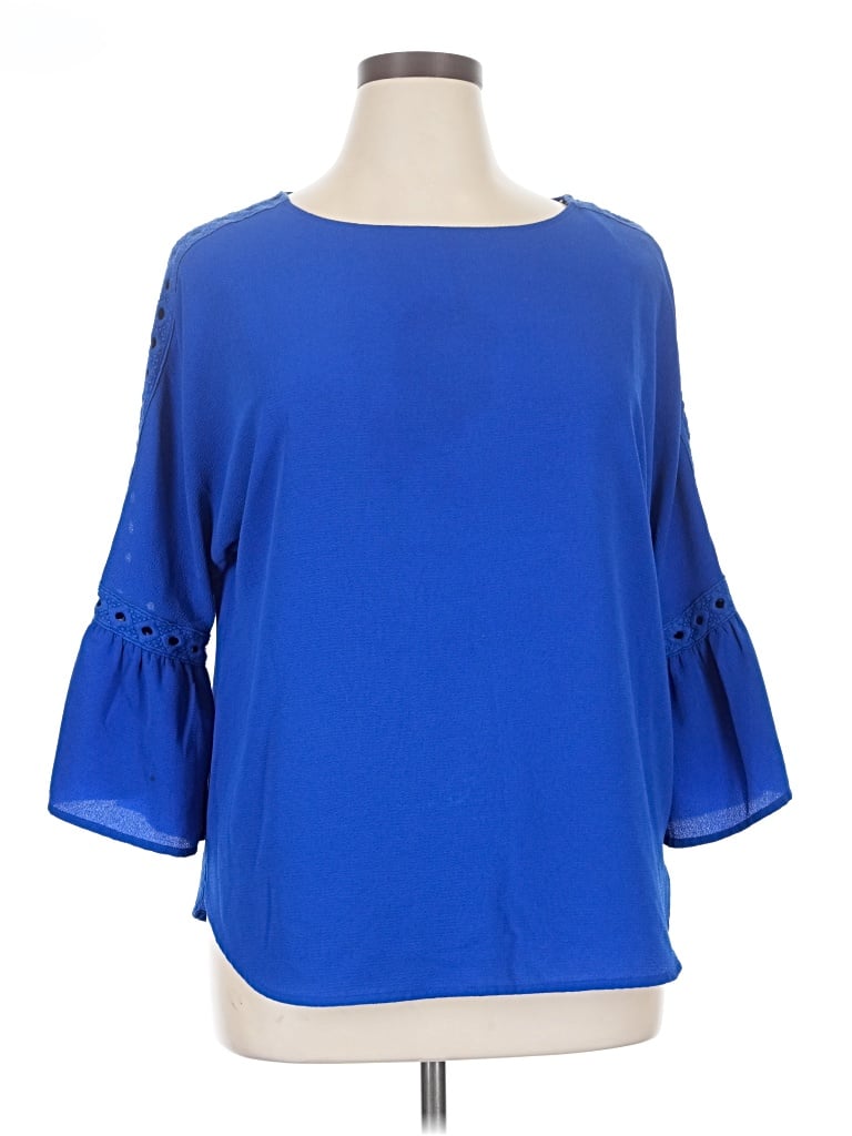 Pre-owned Alyx 3/4 Sleeve Blouse In Blue