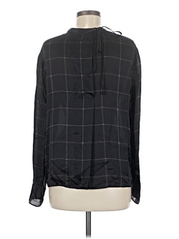 Vince. Long Sleeve Silk Top (view 2)